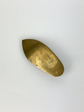 Load image into Gallery viewer, Vintage Engraved Brass Shoe Ashtray
