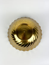 Load image into Gallery viewer, Vintage Spiral Brass Pedestal Bowl
