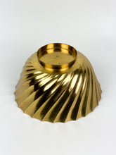 Load image into Gallery viewer, Vintage Spiral Brass Pedestal Bowl
