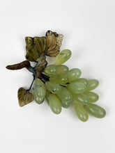 Load image into Gallery viewer, Vintage MCM Hand Carved Jade Grape Bunch
