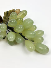 Load image into Gallery viewer, Vintage MCM Hand Carved Jade Grape Bunch
