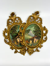 Load image into Gallery viewer, Pair of Vintage Mountain Oil Paintings Made in Italy
