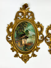 Load image into Gallery viewer, Pair of Vintage Mountain Oil Paintings Made in Italy
