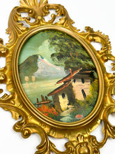 Load image into Gallery viewer, Pair of Vintage Mountain Oil Paintings Made in Italy
