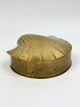 Load image into Gallery viewer, Vintage Brass Shell Hinged Trinket Box
