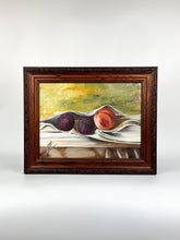 Load image into Gallery viewer, Vintage Framed Original Fruit Still Life Oil Painting on Board - Carmen Montalvo - Quince
