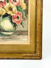 Load image into Gallery viewer, Vintage Framed Original Floral Watercolor Painting - Signed Howell
