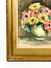 Load image into Gallery viewer, Vintage Framed Original Floral Watercolor Painting - Signed Howell
